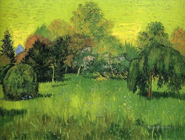 Vincent Van Gogh Painting - Parque público con sauce llorón El jardín del poeta I Vincent van Gogh